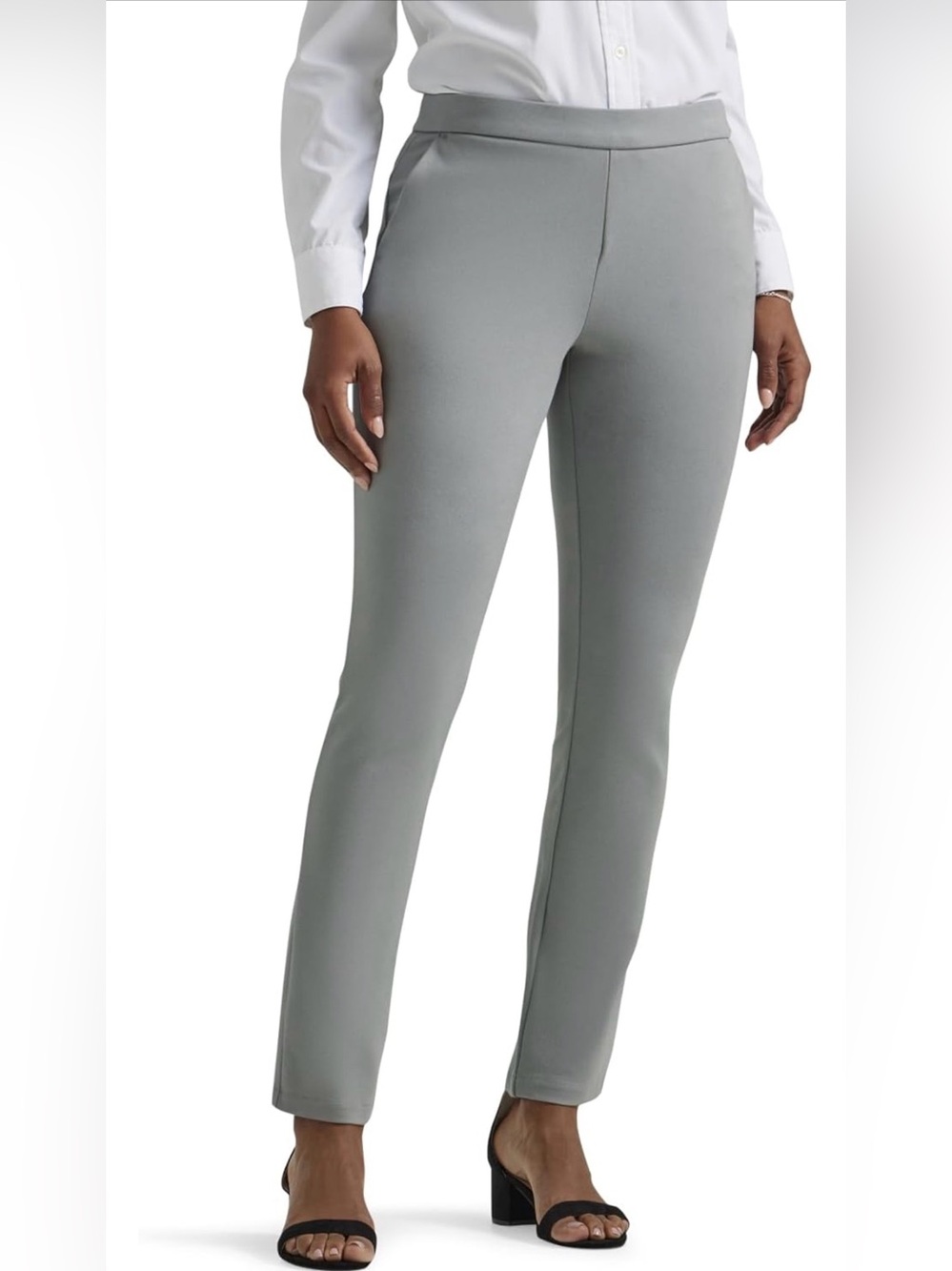 Lee Women's Petite Ultra Lux Mid Rise Slim Fit Ankle Pant—SIZE 6P